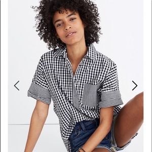Madewell gingham top